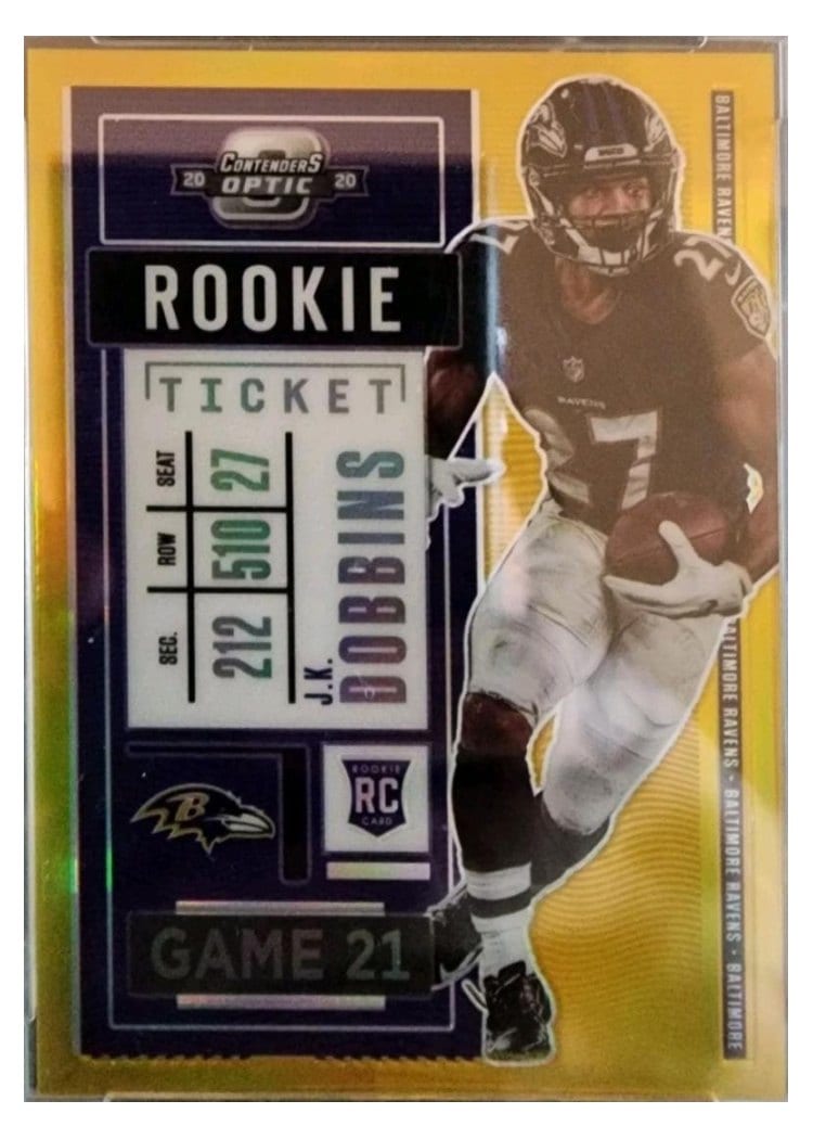 2020 Panini Contenders Optic Base Set J.K. Dobbins #74 card