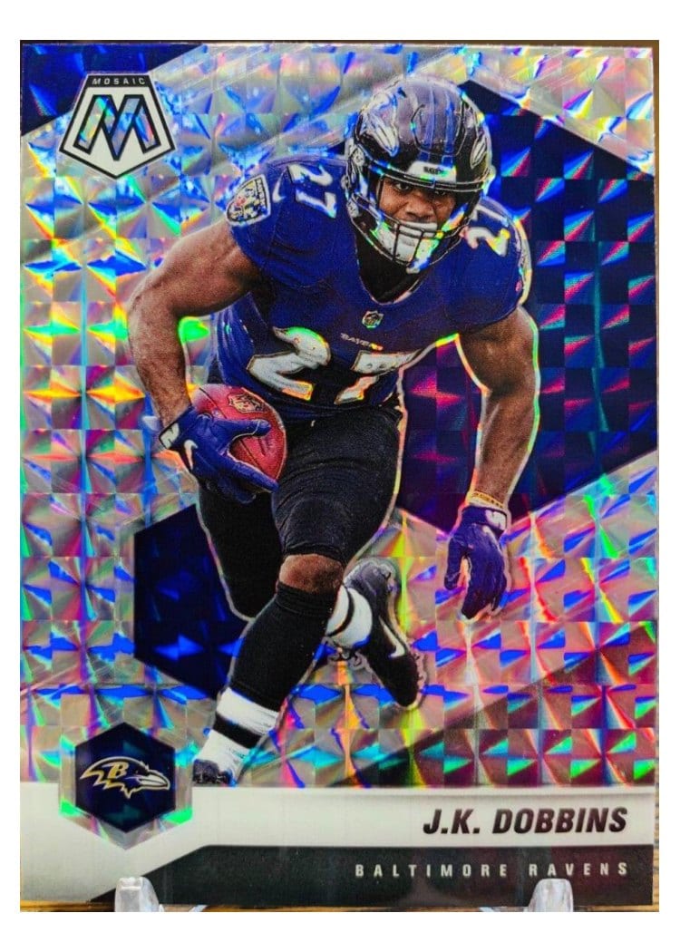 2021 Panini Mosaic Base Set J.K. Dobbins Mosaic #20 card