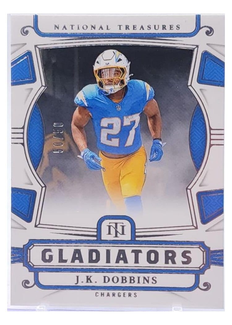 2024 Panini National Treasures Gladiators J.K. Dobbins #15 card