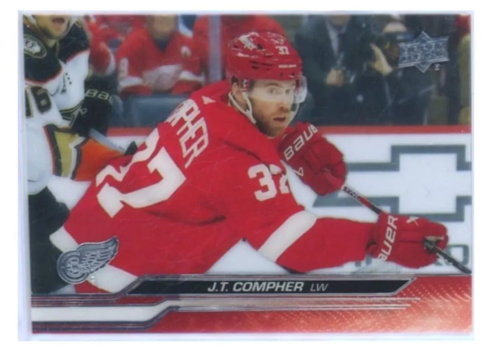2023-24 Upper Deck Base Set J.T. Compher #554 card