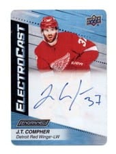 2023-24 Upper Deck Engrained ElectroCast Metal Auto J.T. Compher #EC-34 card