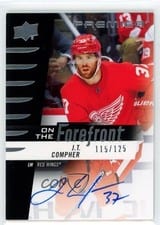 2023-24 Upper Deck Premier On the Forefront Autograph J.T. Compher #OFA-JC card