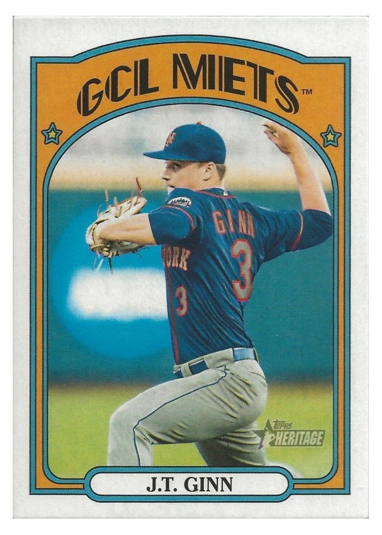 2021 Topps Heritage Minor League Base Set J.T. Ginn #16 card