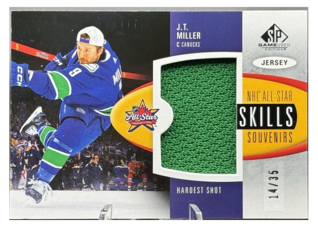 2024-25 SP Game Used 2024 All-Star Skills Souvenirs Jersey Relics J.T. Miller #SV-JM card