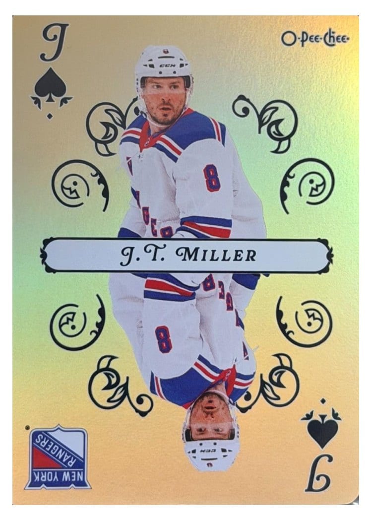 2025-26 O-Pee-Chee Playing Cards J.T. Miller #J-SPADES card