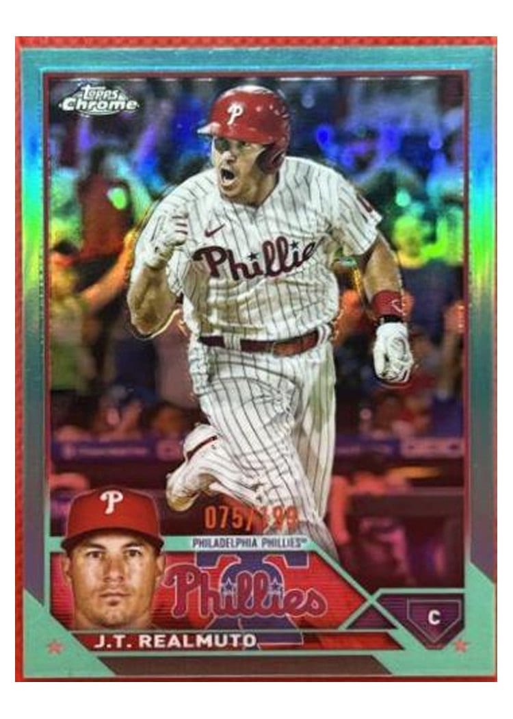 2023 Topps Chrome Base Set J.T. Realmuto #30 card