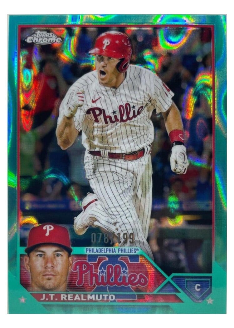 2023 Topps Chrome Base Set J.T. Realmuto #30 card