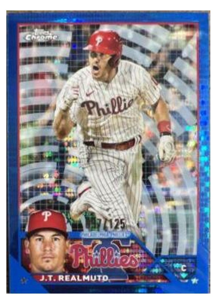 2023 Topps Chrome Base Set J.T. Realmuto #30 card