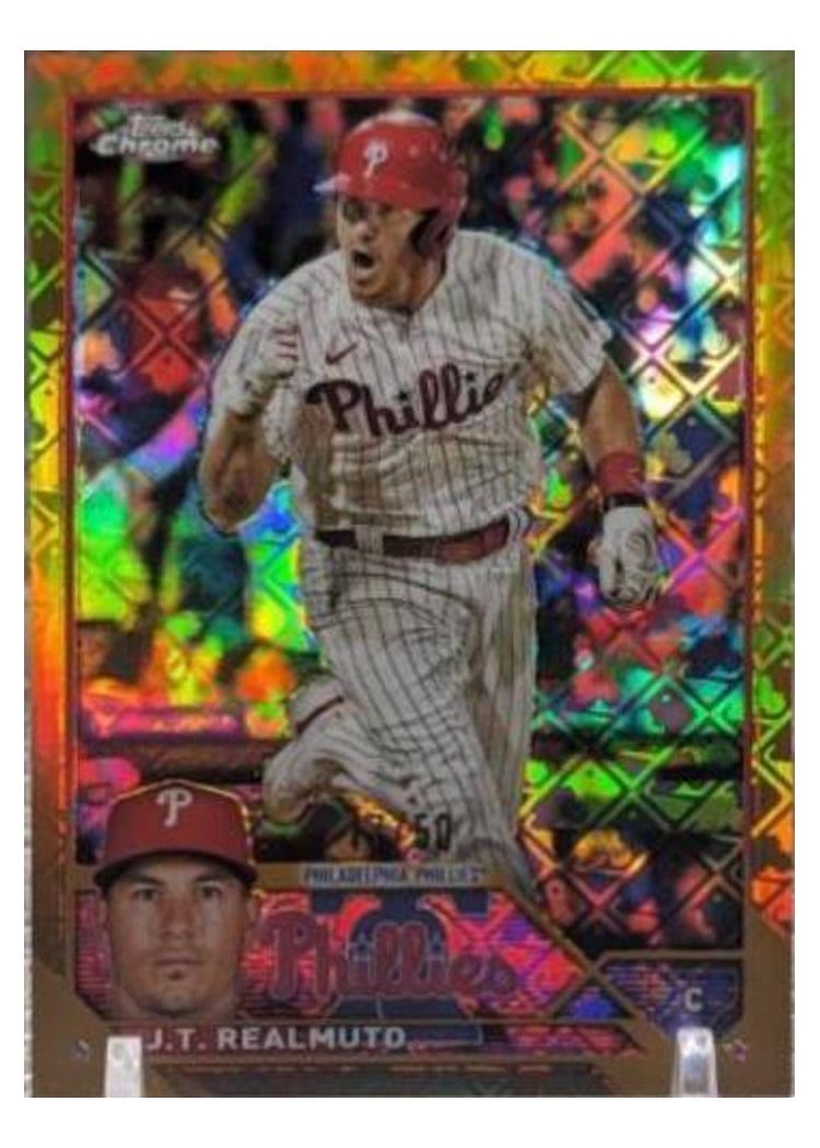 2023 Topps Chrome Base Set J.T. Realmuto #30 card