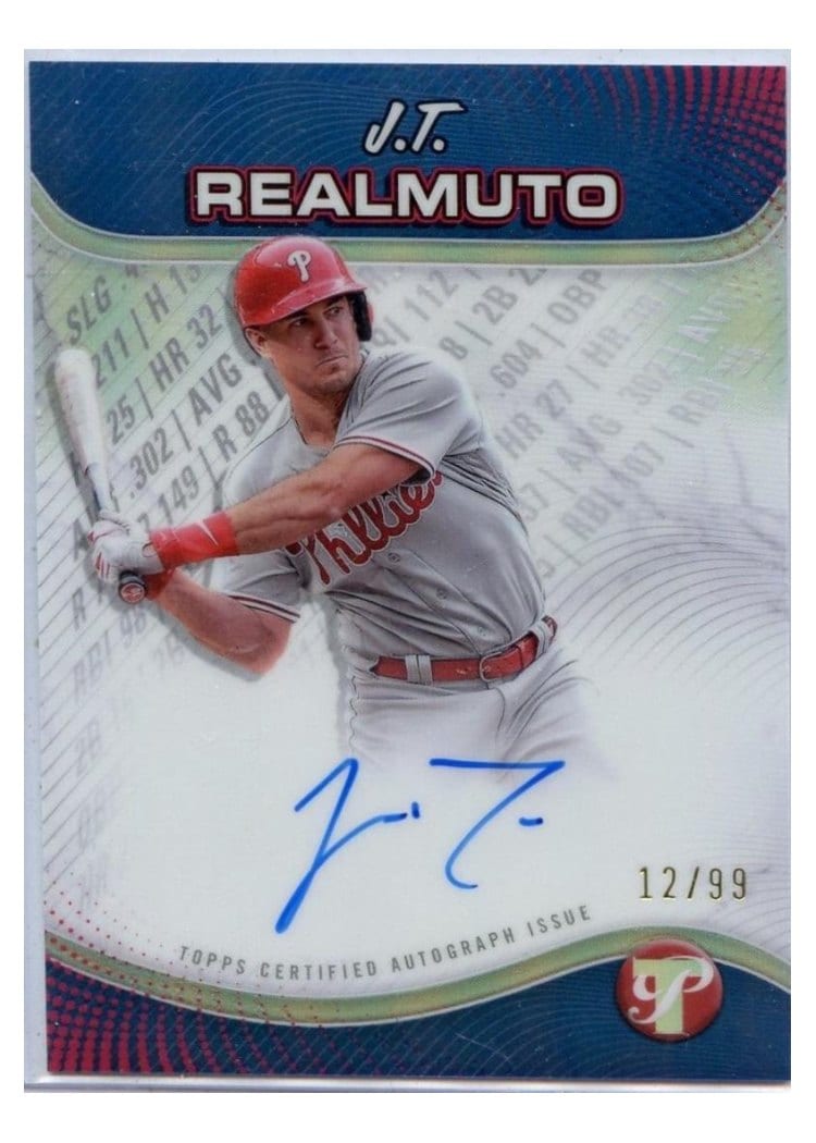 2024 Topps Pristine Production Autograph J.T. Realmuto #PPA-JR card