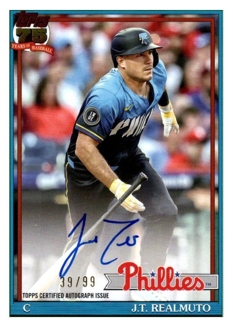 2026 Topps 1991 Topps Autographs J.T. Realmuto #91A-JTR card