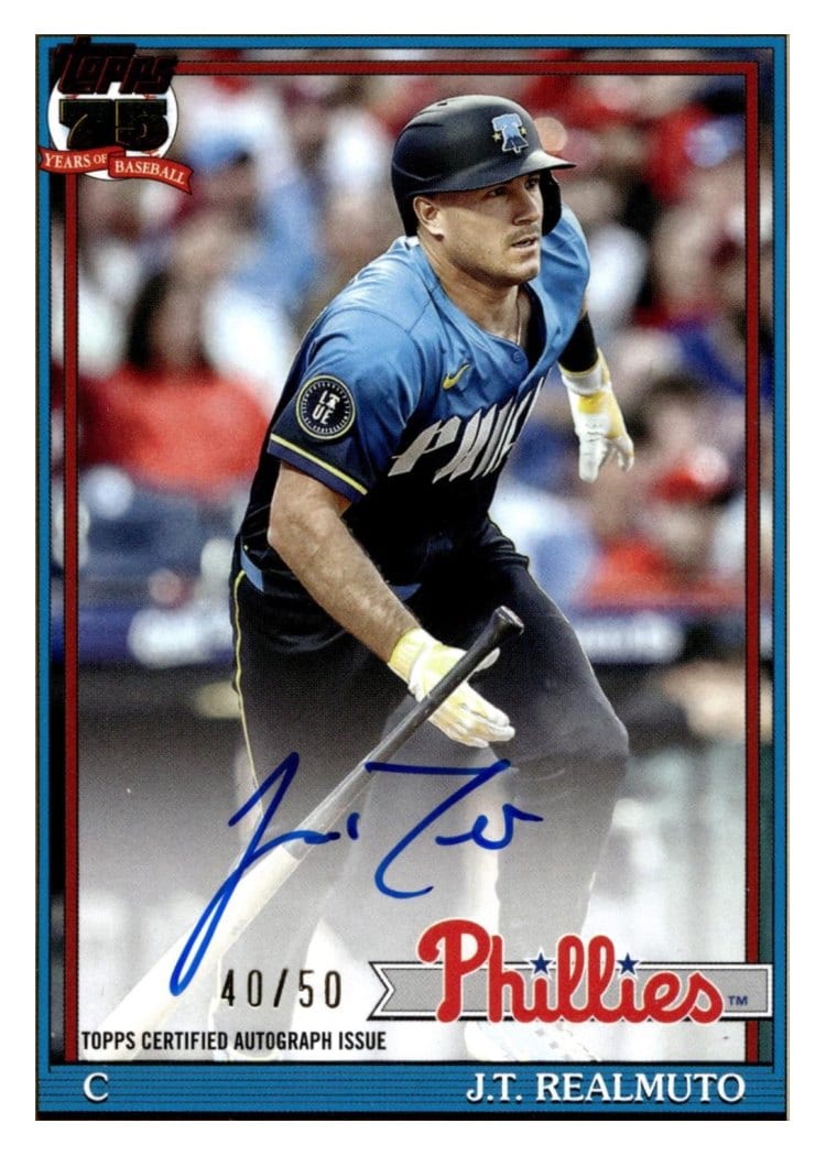 2026 Topps 1991 Topps Autographs J.T. Realmuto #91A-JTR card