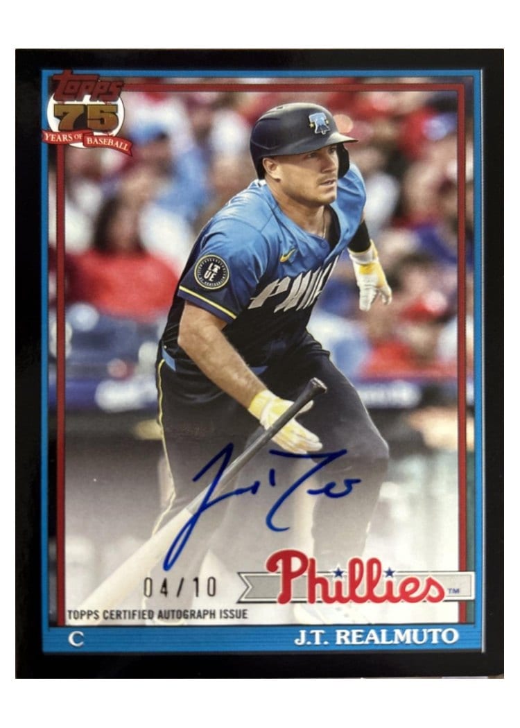 2026 Topps 1991 Topps Autographs J.T. Realmuto #91A-JTR card