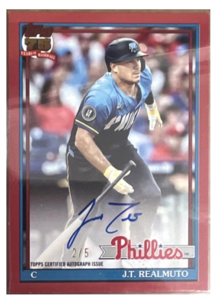 2026 Topps 1991 Topps Autographs J.T. Realmuto #91A-JTR card