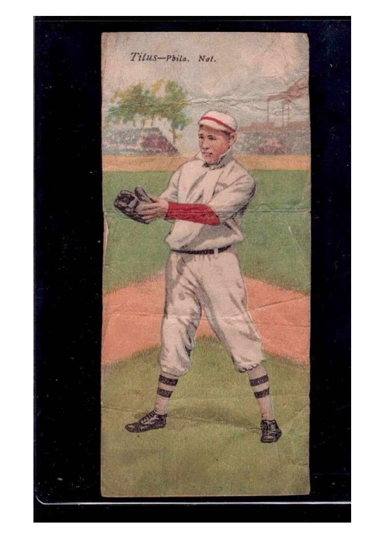 1911 T201 Mecca Double Folders J. Titus, C. Dooin card