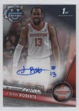 2023-24 Bowman University Chrome Bowman Chrome Prospects Autographs J'Wan Roberts #BCPA-JR card