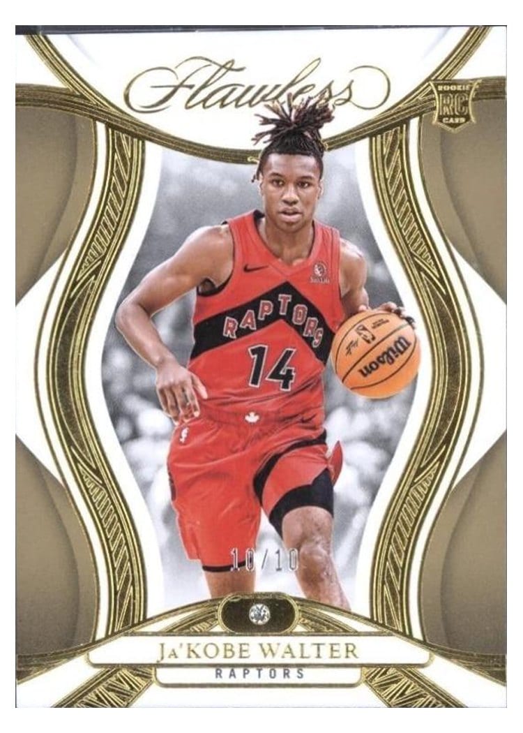 2024-25 Panini Flawless Base Gems Ja'Kobe Walter #72 card