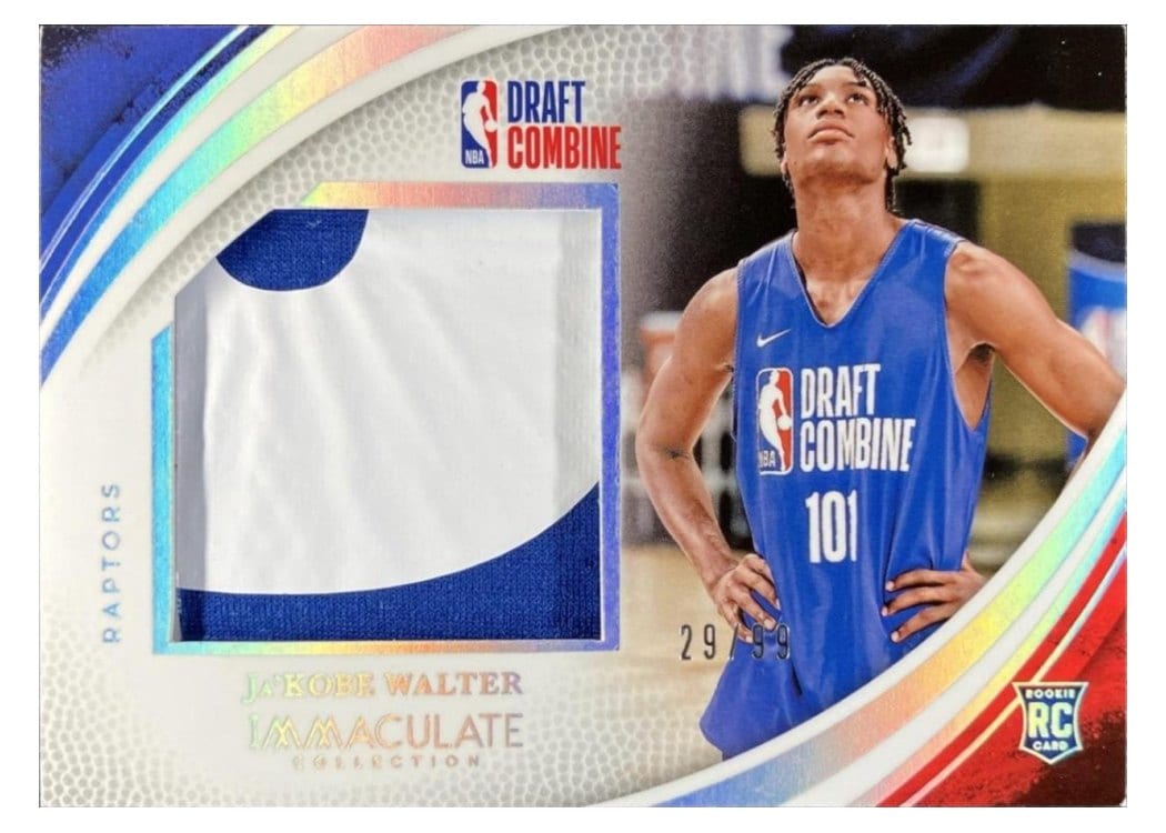 2024-25 Panini Immaculate Collection Draft Combine Memorabilia Set Ja'Kobe Walter #3 card