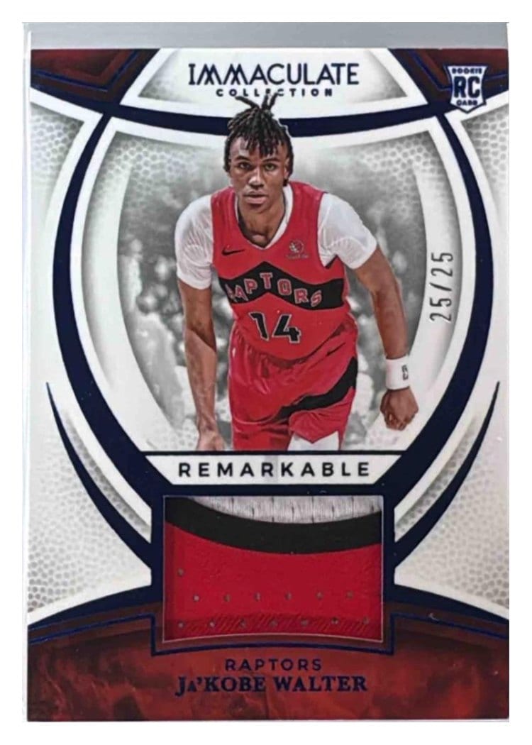 2024-25 Panini Immaculate Collection Remarkable Rookie Jerseys Set Ja'Kobe Walter #21 card