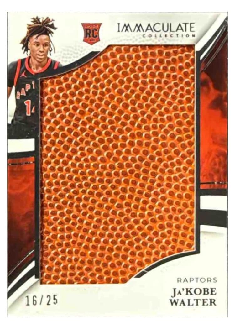 2024-25 Panini Immaculate Collection Rookie Jumbo Basketballs Set Ja'Kobe Walter #11 card
