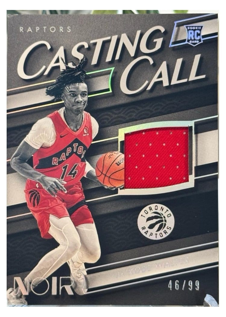 2024-25 Panini Noir Casting Call Memorabilia Set Ja'Kobe Walter #12 card