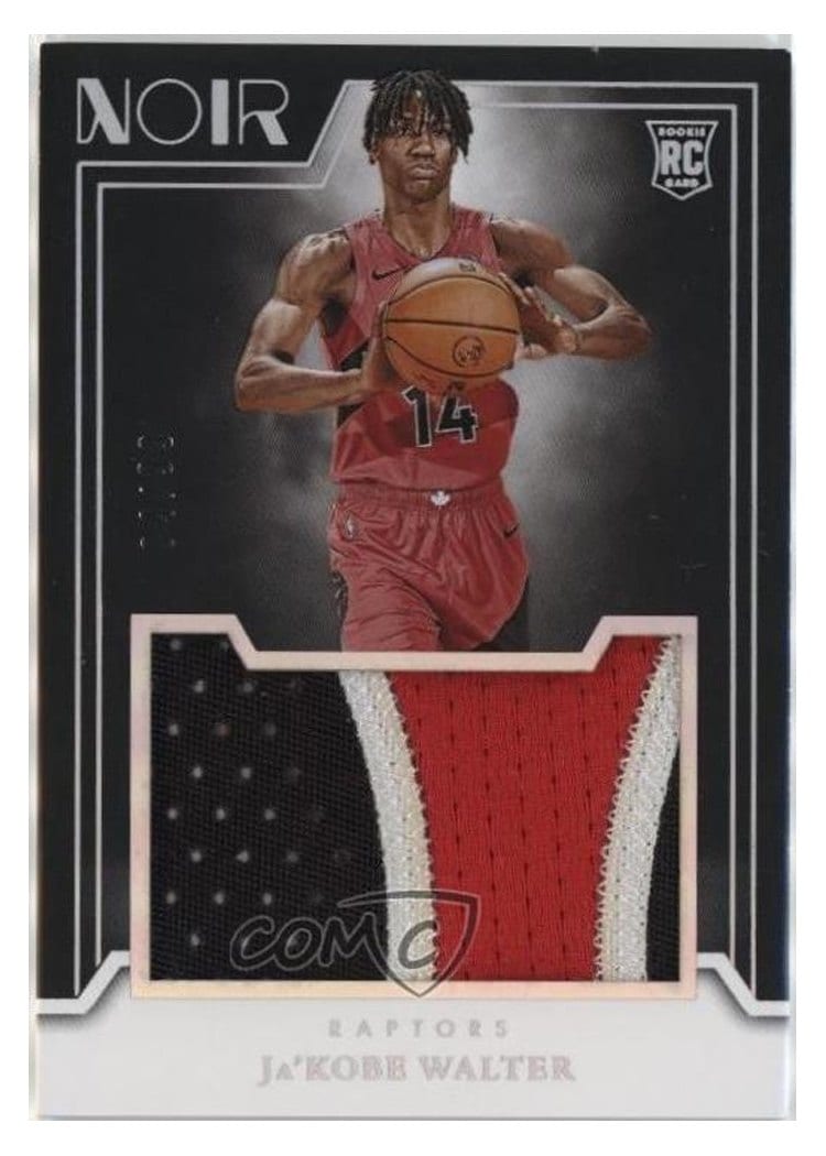 2024-25 Panini Noir Rookie Jumbo Material Set Ja'Kobe Walter #1 card