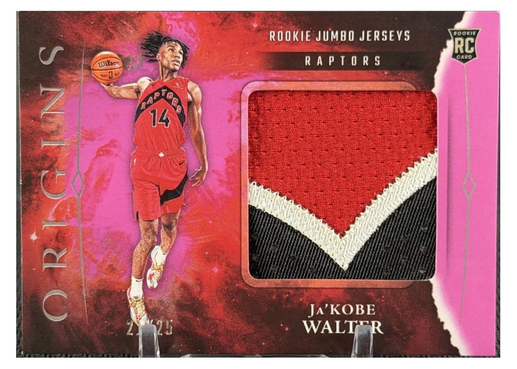 2024-25 Panini Origins Rookie Jumbo Jerseys Set Ja'Kobe Walter #RJJ-JWL card