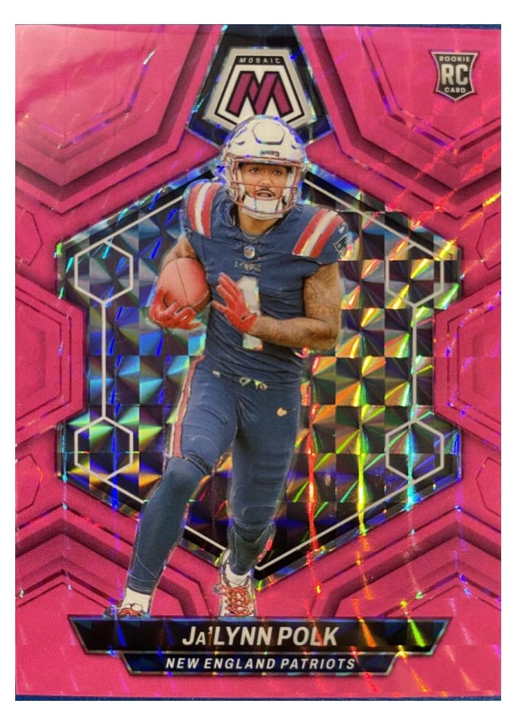 2024 Panini Mosaic Base Set Ja'Lynn Polk Pink Fluorescent #337 card