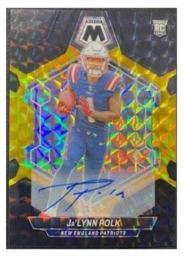 2024 Panini Mosaic Base Set Ja'Lynn Polk Autograph Choice Black Gold #337 card