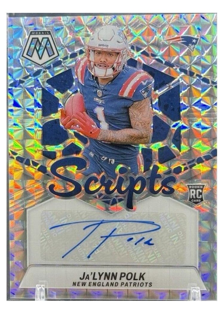 2024 Panini Mosaic Rookie Scripts Ja'Lynn Polk #RS-JPK card