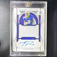2024 Panini National Treasures Collegiate College Materials Signatures Ja'Lynn Polk #56 card