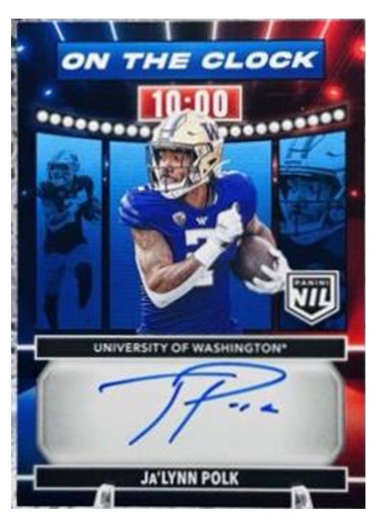 2024 Panini Prestige On the Clock Signatures Ja'Lynn Polk #OTC-JPK card