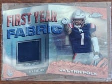 2024 Topps Chrome First Year Fabric Relics Ja'Lynn Polk #FYF-JP card
