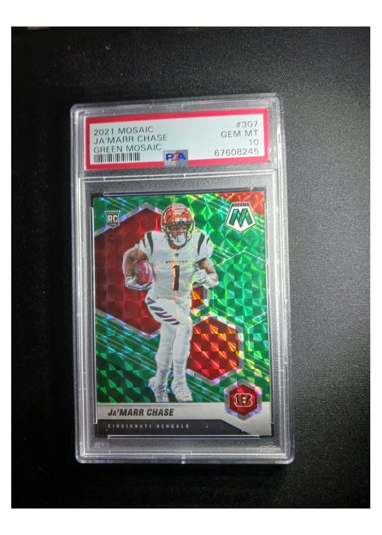 2021 Panini Mosaic Ja'Marr Chase #307 card