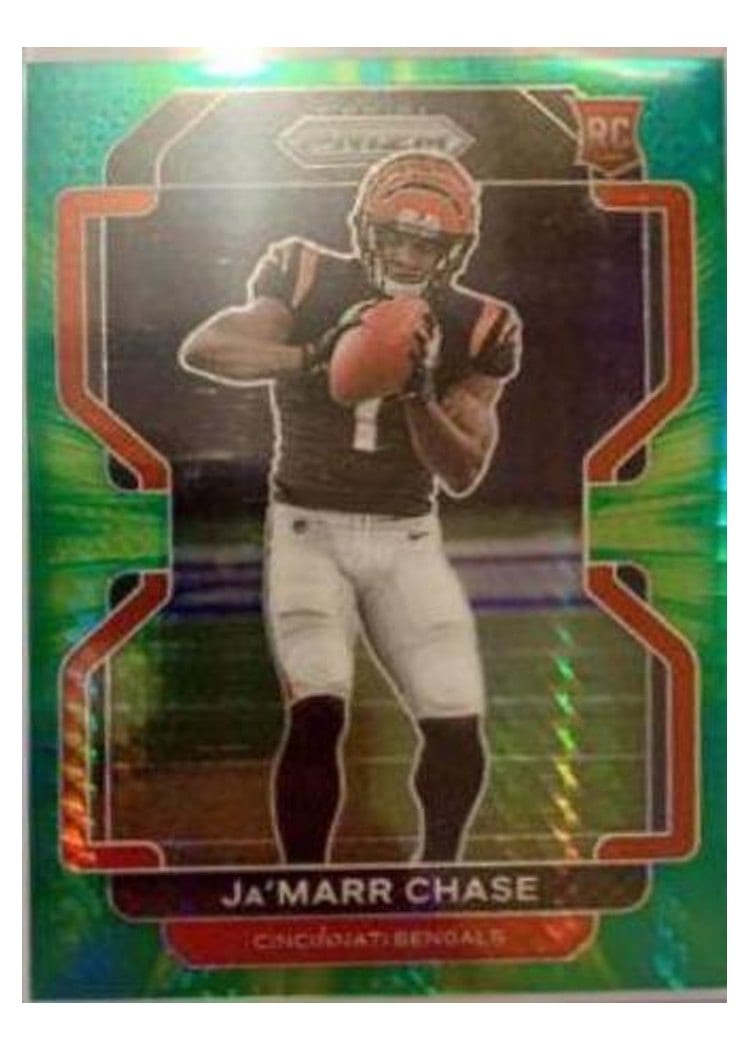 2021 Panini Prizm Ja'Marr Chase Hyper Prizm #337 card