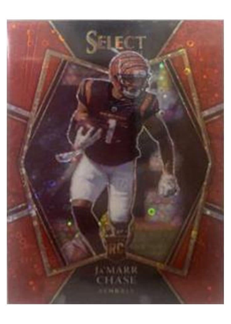 2021 Panini Select Ja'Marr Chase Red Disco #147 card
