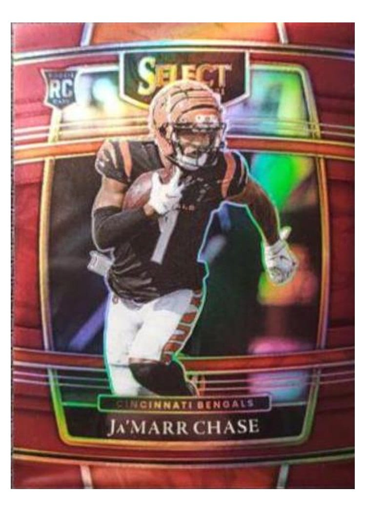 2021 Panini Select Ja'Marr Chase Maroon #47 card