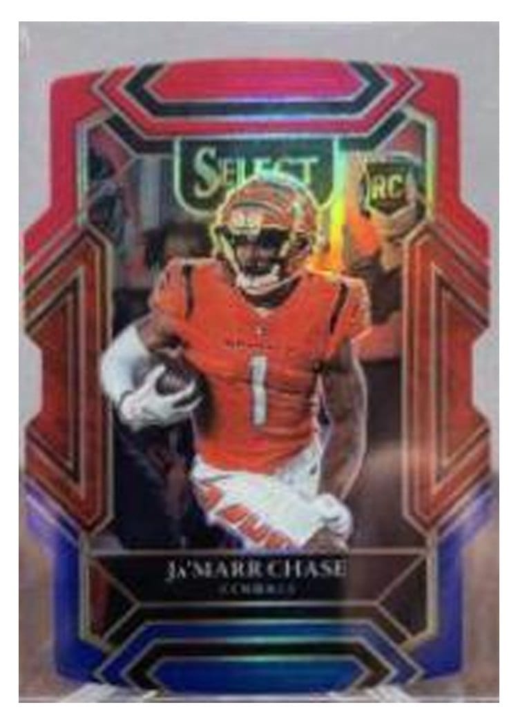 2021 Panini Select Base Set Ja'Marr Chase #247 card