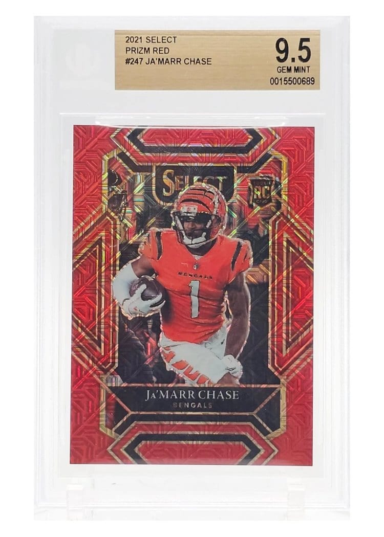 2021 Panini Select Base Set Ja'Marr Chase #247 card
