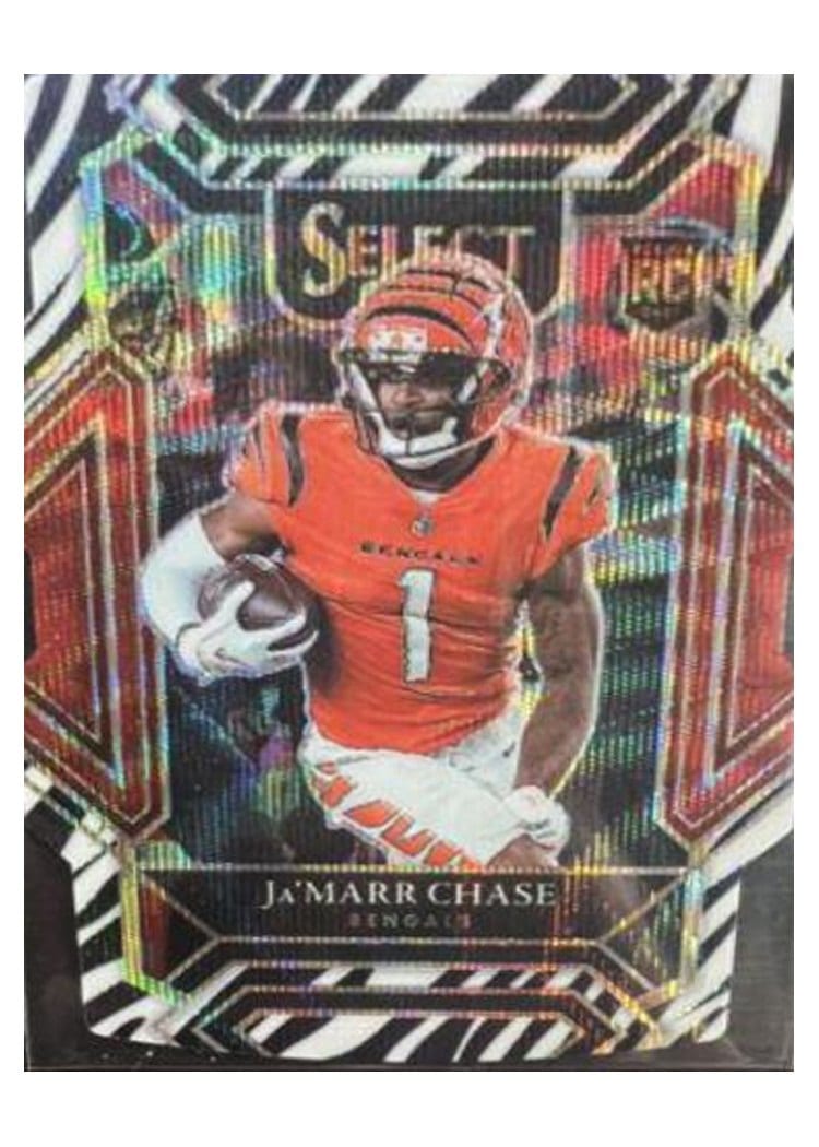 2021 Panini Select Base Set Ja'Marr Chase #247 card