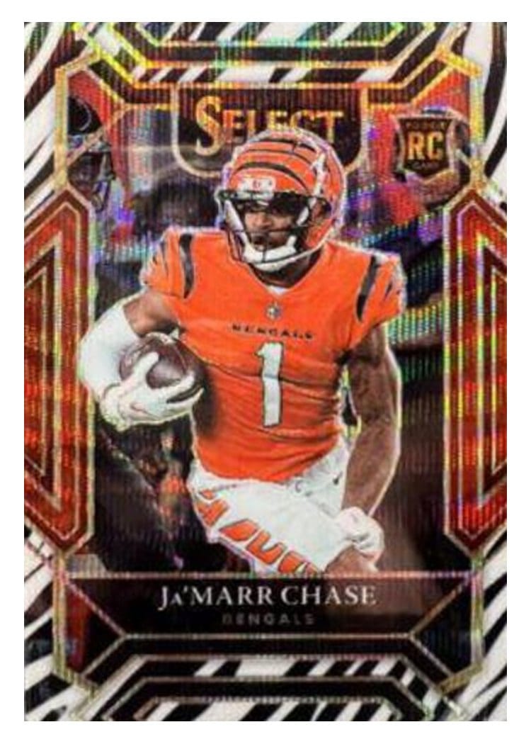 2021 Panini Select Base Set Ja'Marr Chase #247 card