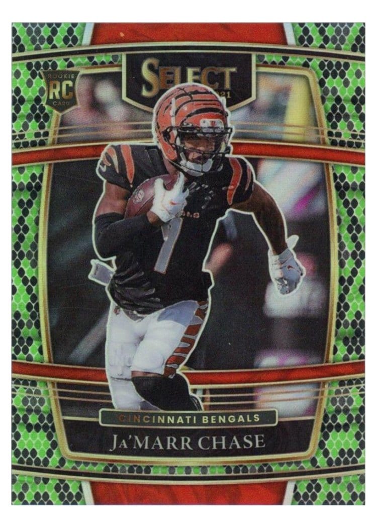 2021 Panini Select Base Set Ja'Marr Chase #347 card