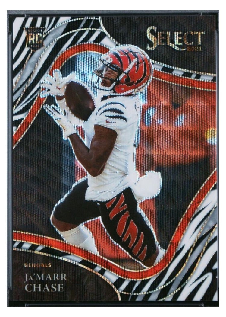 2021 Panini Select Base Set Ja'Marr Chase #347 card