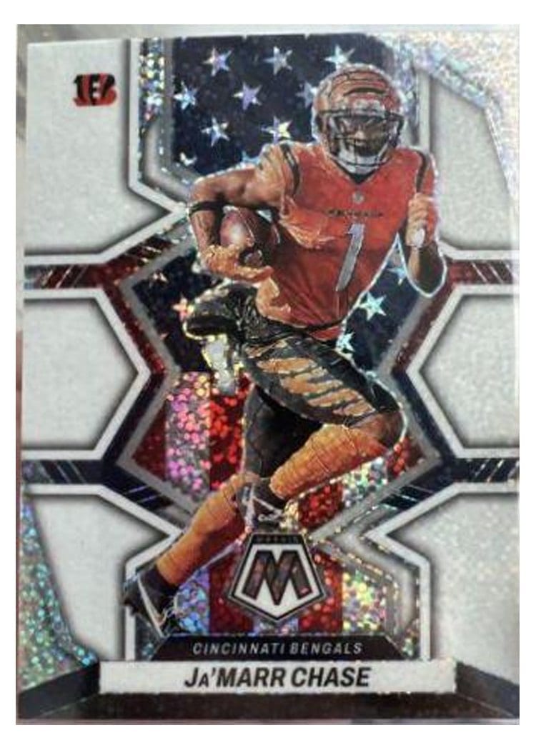 2022 Panini Mosaic Base Set Ja'Marr Chase White Sparkle #263 card