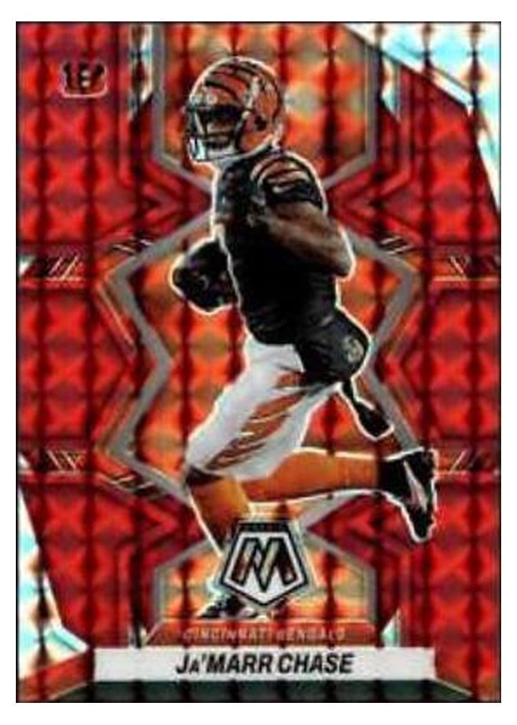 2022 Panini Mosaic Base Set Ja'Marr Chase Red #41 card