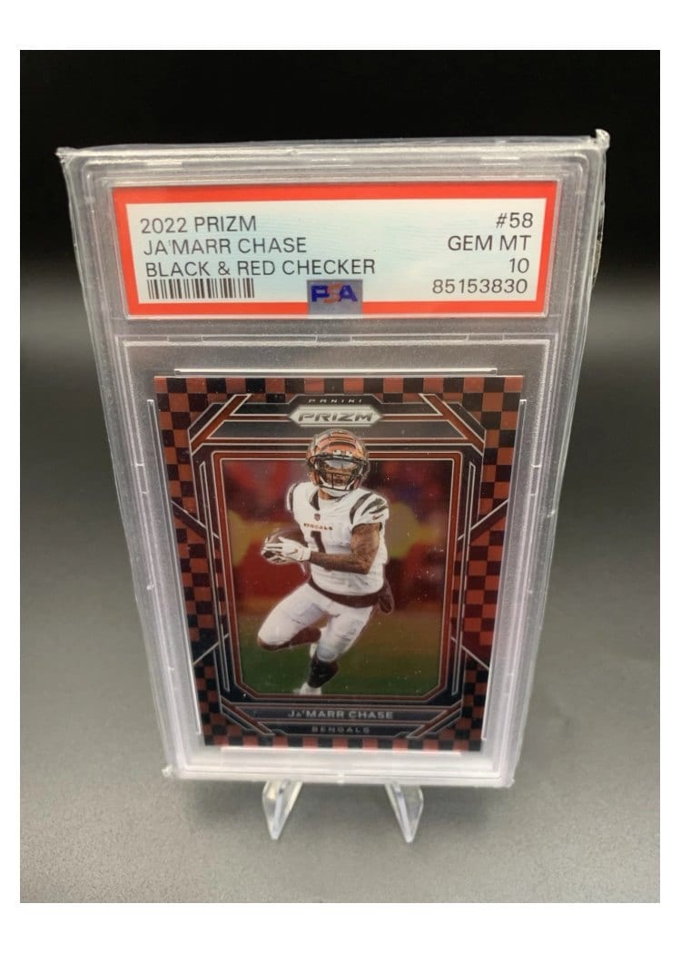 2022 Panini Prizm Base Set Ja'Marr Chase #58 card