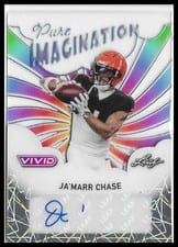 2025 Leaf Vivid Pure Imagination Autographs Ja’Marr Chase #PA-JMC card