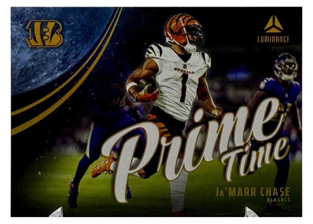 2025 Panini Luminance Prime Time Ja'Marr Chase #4 card