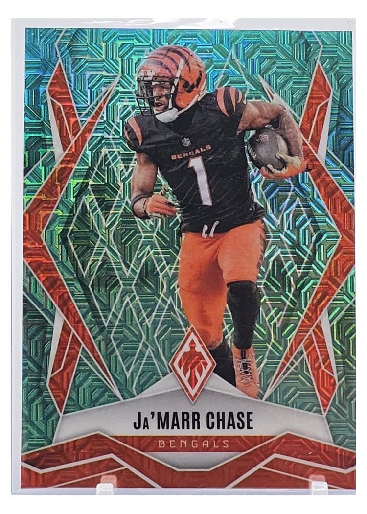 2025 Panini Phoenix Base Set Ja'Marr Chase Teal Mojo #93 card