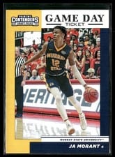 2019 Panini Contenders Draft Picks Game Day Ticket JA Morant #2 card